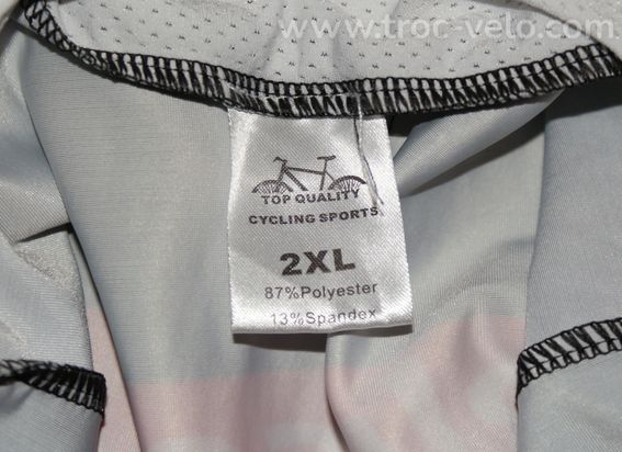 Cuissard vélo pour homme - team "BINGOAL" - noir - taille xxl - 4