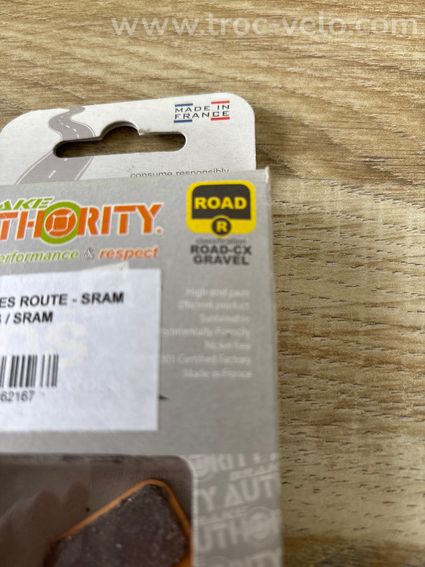 Plaquettes BRAKE AUTHORITY BA4067R ROAD / CX GRAVEL SRAM - 2