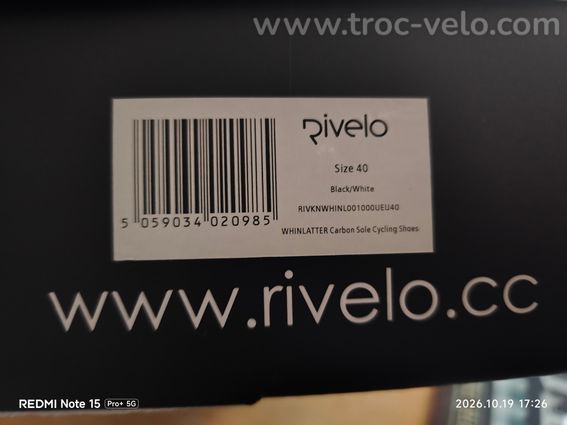 Chaussures vélo route Rivelo Whinlatter carbone  - 7