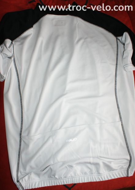 Maillot vélo manches courtes pour homme - marque AGU - taille xxl - blanc - 2