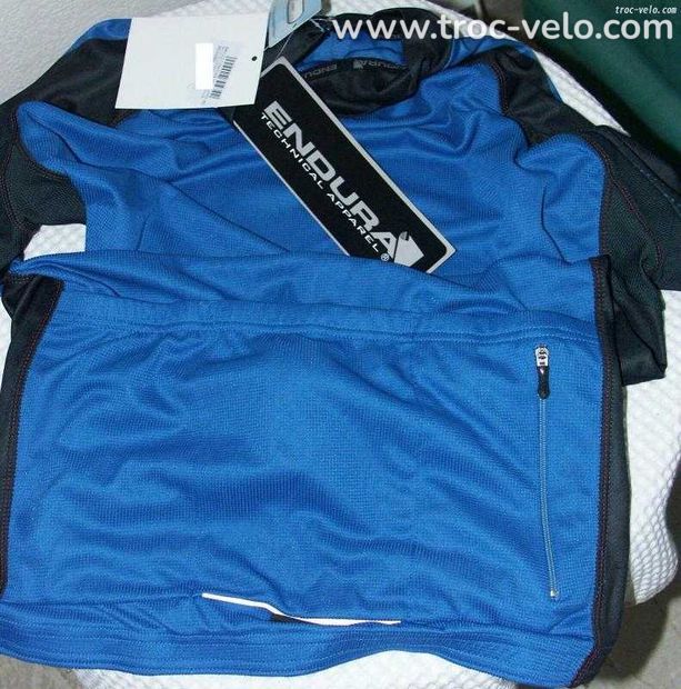 Maillot homme endura fs260-pro bleu taille l neuf ! - 2