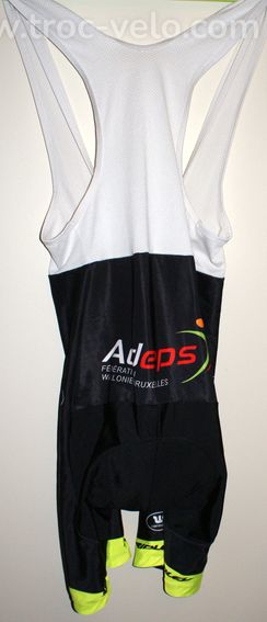 Cuissard vélo court pour homme - team "ADEPS" - noir - taille xxl - 2