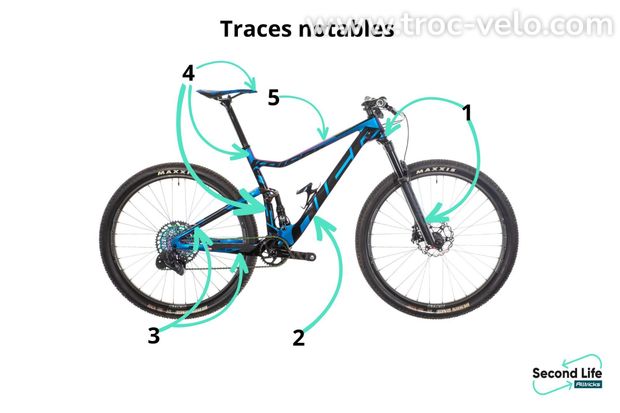 Produit Reconditionné - VTT Tout-Suspendu Kaiser K-One FS Sram XX1 Eagle AXS 12V Bleu/Violet 2021 - 2