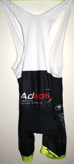 Cuissard vélo court pour homme - team "ADEPS" - noir - taille xl - 2