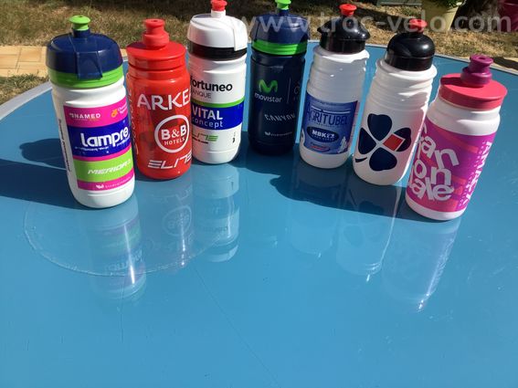 Bidons de cyclisme toutes marque:5 25€ ,10 35€,20 50€ ,collection environ 400 200€