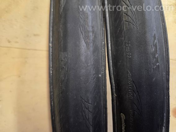 Paire de pneu Continental GP 5000 S TR 700x25 occasion - 2