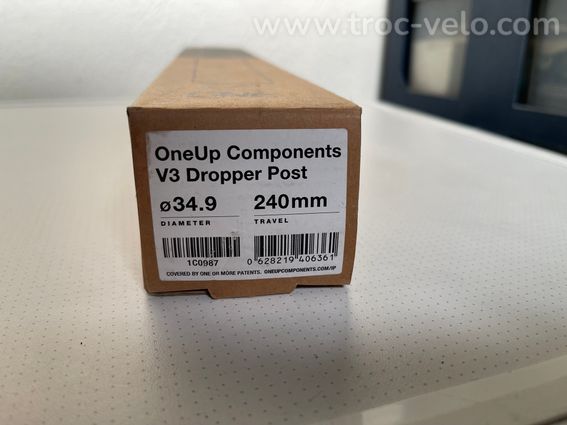 Tige de selle télescopique Oneup 34,9 240mm - 5