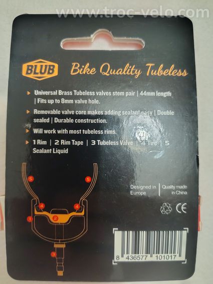 Paire de valves tubeless - 2