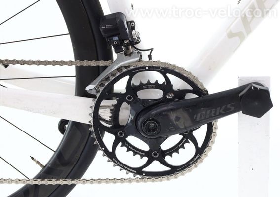 Produit Reconditionne Specialized Roubaix Di2 11v Blanc Velo De Route Tres Bon Etat - 4