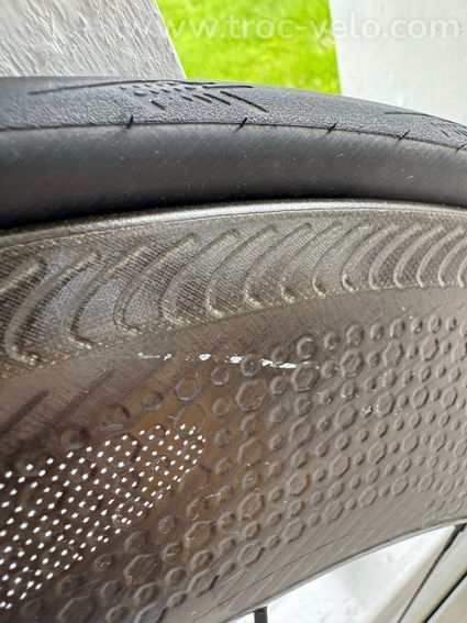 Paire de roues complète Zipp Super9 + freins sur jante 808 NSW. - 6