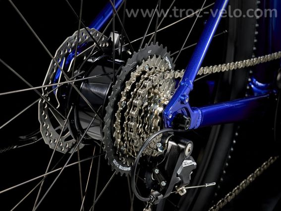 Velo De Fitness Electrique Trek Dual Sport 2 Stagger Lt Shimano Acera 8v 250 Wh 27 5 Bleu 2025 Velo D Exposition - 7