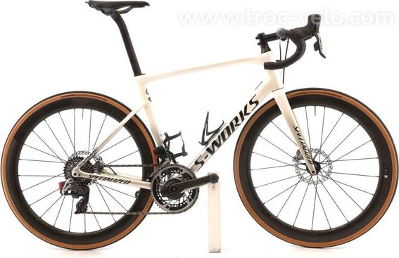 Produit Reconditionne Specialized S Works Tarmac Sl6 Axs 12v Blanc Velo De Route Tres Bon Etat