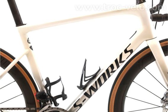 Produit Reconditionne Specialized S Works Tarmac Sl6 Axs 12v Blanc Velo De Route Tres Bon Etat - 2