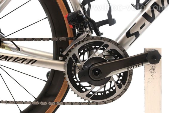 Produit Reconditionne Specialized S Works Tarmac Sl6 Axs 12v Blanc Velo De Route Tres Bon Etat - 4