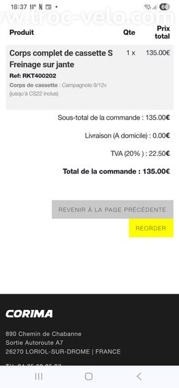 roue libre corima  - 4