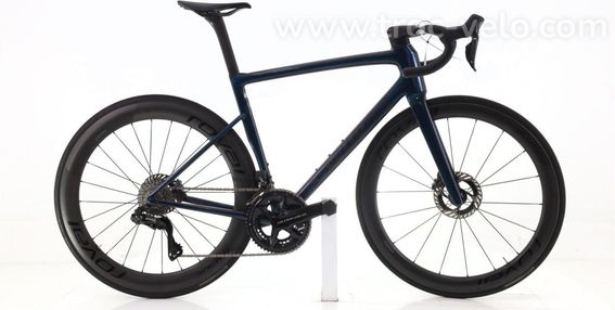 Produit Reconditionne Specialized Tarmac Sl8 S Works Di2 12v Bleu Velo De Route Tres Bon Etat