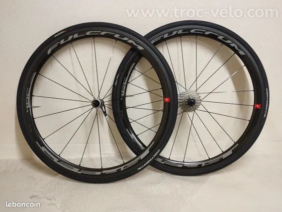 Roues carbone Fulcrum Racing Speed 40C AC3 à pneus, vélo route course - 2