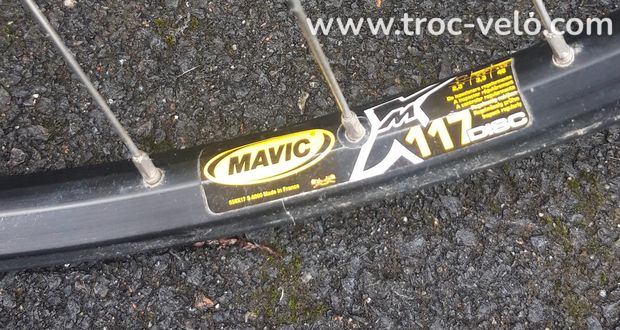 Paire de roue VTT Mavic XM117 moyeux alivio - 4