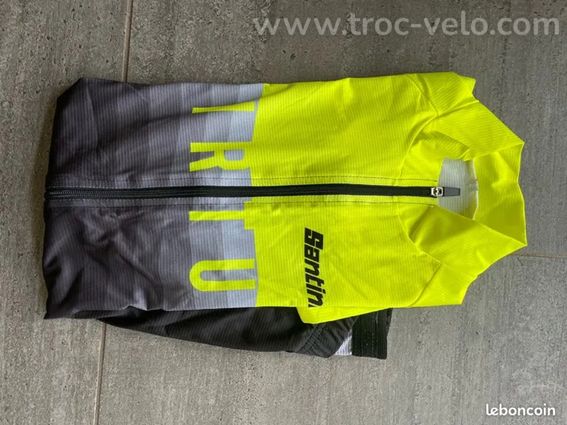 2 maillots vélo Santini été homme TXS et XL neufs - 2