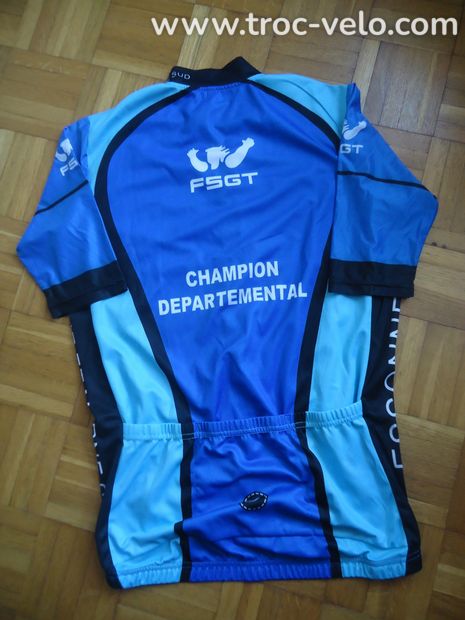 Maillot manches courtes Taille L champion departemental - 1