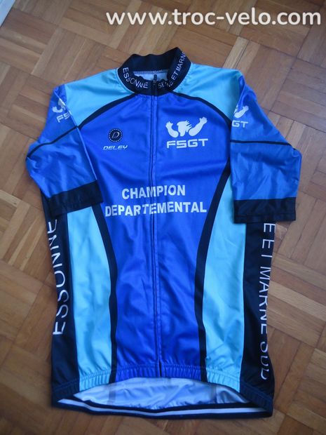 Maillot manches courtes Taille L champion departemental - 3