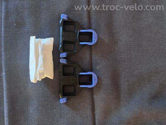 Calles et pédales de vélo de route jaune et bleue de chez Shimano - 6