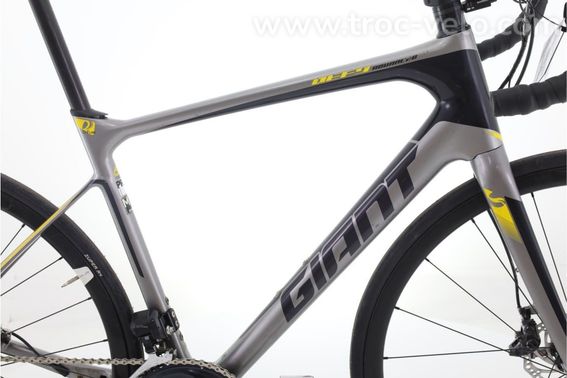 Produit Reconditionne Giant Defy Advanced Pro 1 Di2 11v Gris Velo De Route Tres Bon Etat - 2