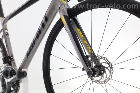 Produit Reconditionne Giant Defy Advanced Pro 1 Di2 11v Gris Velo De Route Tres Bon Etat - 5