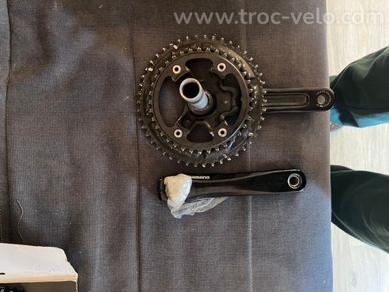 Pédalier Shimano avec deuxième jeu de plateau - 5