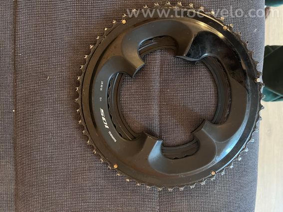 Pédalier Shimano avec deuxième jeu de plateau - 7