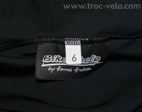 Cuissard vélo court été - marque "bikeobello" - noir/jaune/blanc - taille xl - 4