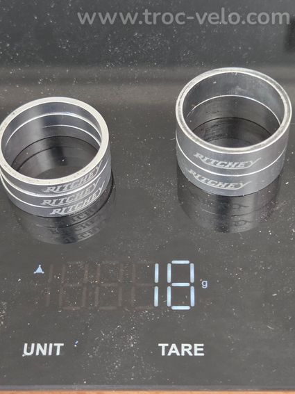 Kit Complet 5 Entretoises de Direction Ritchey Classic Argent Poli - 1"1/8 - 2