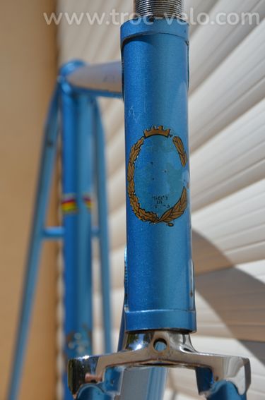 Cadre et fourche de vélo de course vintage Chesini en tubes Columbus. - 3