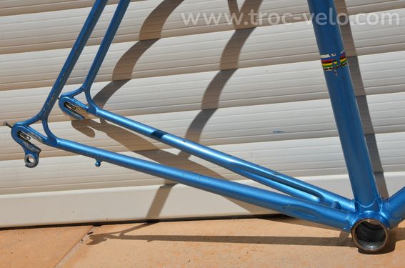 Cadre et fourche de vélo de course vintage Chesini en tubes Columbus. - 6