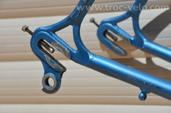 Cadre et fourche de vélo de course vintage Chesini en tubes Columbus. - 8