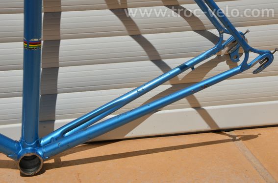 Cadre et fourche de vélo de course vintage Chesini en tubes Columbus. - 14