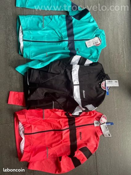 3 vestes vélo Santini Coral automne femme TM neuves - 2