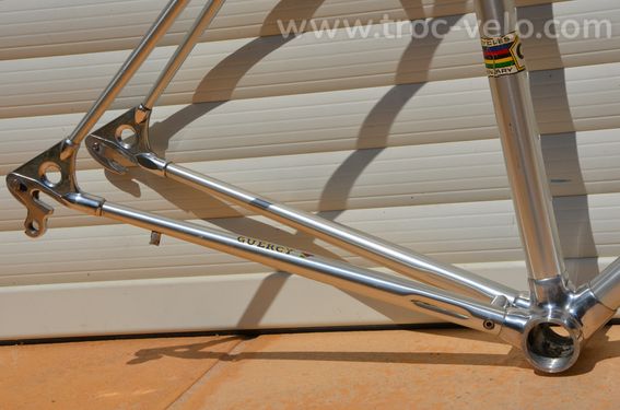 Cadre et fourche de vélo de course vintage Alan Record en tubes aluminium - 6