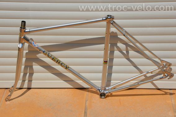 Cadre et fourche de vélo de course vintage Alan Record en tubes aluminium - 9