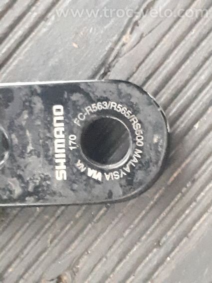 Pédalier Shimano route 2x11 vitesses, manivelles de 170 mm et plateaux 50/34 dents - 4
