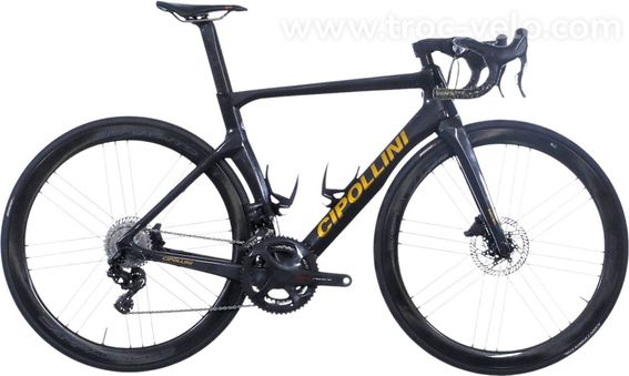 Velo De Route Cipollini Nk1k Db Campagnolo Super Record Eps 12v 700 Mm Carbon Noir Or 2021 Produit Reconditionne Bon Etat