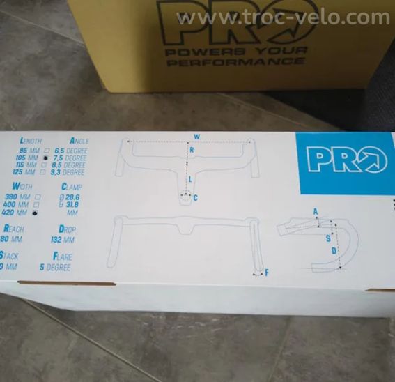 Cintre PRO Vibe Evo intégré monobloc Carbone Av. Entr. - 2