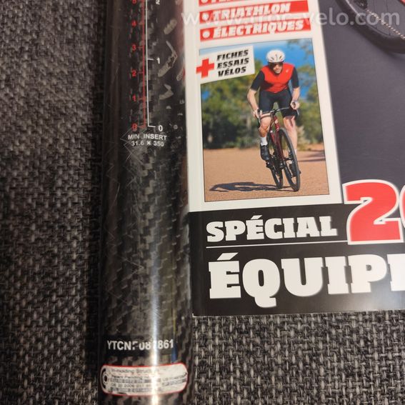 COLNAGO TIGE DE SELLE CARBONE 31,6 350 mm TOP - 4