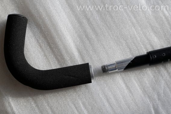 Cintre / Guidon ERGOTEC Humpert Alu 580mm Ø25.4 / 12º noir - 10