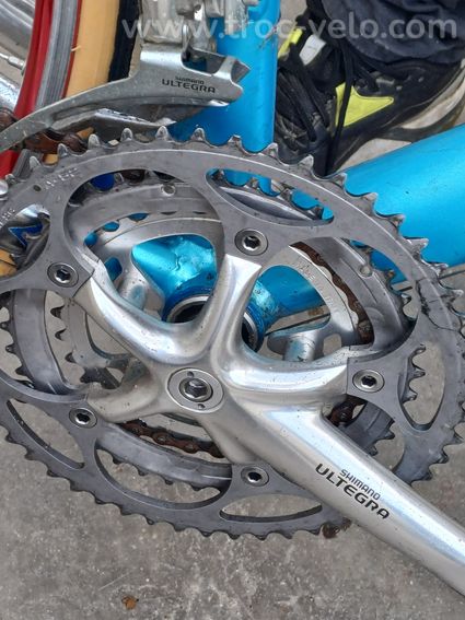 Av vélo cyclotourisme columbus gris et bleu fort léger mais relativement ancien - 6