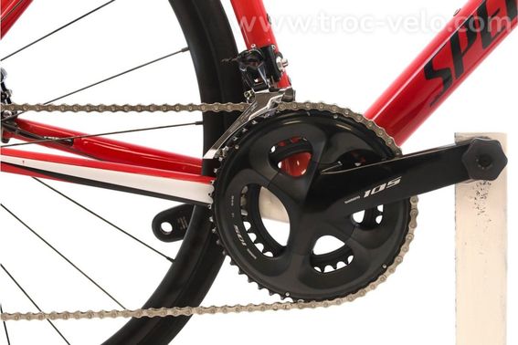 Produit Reconditionne Specialized Tarmac Disc Sport Rouge Velo De Route Tres Bon Etat - 4