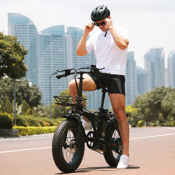 EBKAROCY Vélo Électrique Pliable 750W 400W 48V Fat Tire Adulte E-bike... - 2