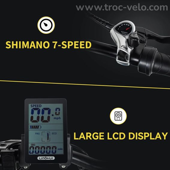 EBKAROCY Vélo Électrique Pliable 750W 400W 48V Fat Tire Adulte E-bike... - 4