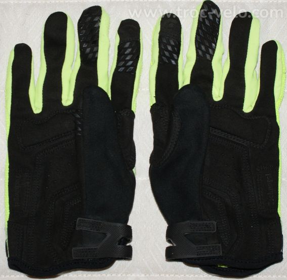 Gants vtt/vélo - homme - marque "BTWIN" - taille L - Jaune fluo - 2