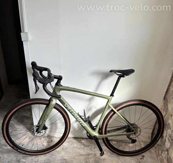 Vélo Specialized Shimano GRX Carbone vert kaki L - 3